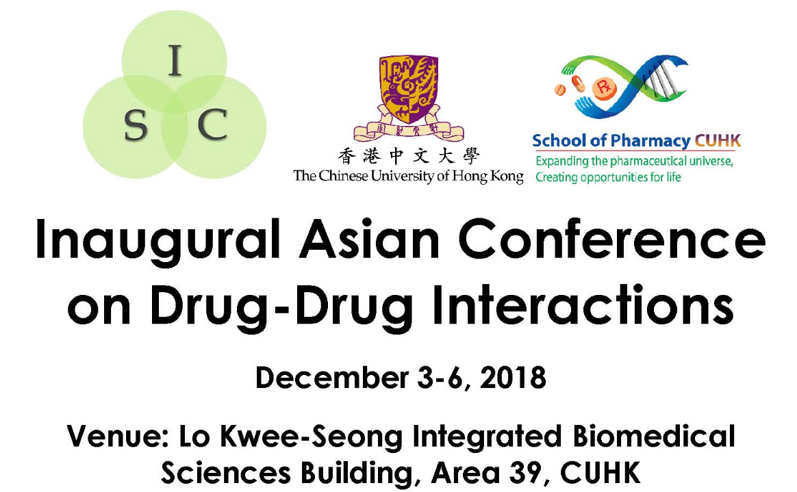 ADDI-2018: Inaugural Asian International Conference on Drug-Drug Interactions @ Lo Kwee-Seong Integrated Biomedical Sciences Building, Area 39, CUHK
