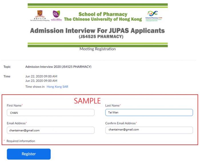 Registration